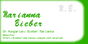 marianna bieber business card